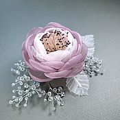 Украшения handmade. Livemaster - original item Morning Ice Brooch-Handmade flower. Handmade.