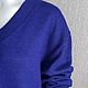 Пуловер "Сапфир" кашемир/шелк. Пуловеры. Вера / Kirshvery_knit (kirshvery) (kirshvery). Ярмарка Мастеров.  Фото №6