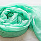 Women's mint scarf ' Monogram'. Scarves. Platkoffcom. Online shopping on My Livemaster.  Фото №2