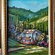 Oil painting House in the valley, Pictures, Belaya Kalitva,  Фото №1