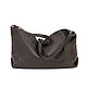 Order Brown leather crossbody bag with shoulder strap Chocolate. BagsByKaterinaKlestova (kklestova). Livemaster. . Crossbody bag Фото №3