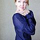 Вязаный пуловер "Черничный десерт". Пуловеры. Виктория Башкатова (victoria-bash) (victoria-bash). Ярмарка Мастеров.  Фото №4