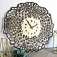 Wall clock 'Structure-two-color' 50 cm. Watch. art-clock (art-clock). My Livemaster. Фото №4