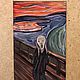 Acrylic miniature painting based on Edvard Munch's ' Scream». Pictures. letymary (letymary). My Livemaster. Фото №4