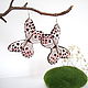 buy original handmade jewelry from jewelry epoxy resin designer jewelry in stock and on order clear butterfly earrings from epoxy to buy gifts for March 8 women
