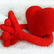 Heart with knitted handles. Interior elements. GALAtoys. Online shopping on My Livemaster.  Фото №2