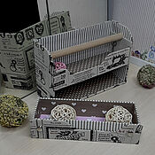 Материалы для творчества handmade. Livemaster - original item A box for storing webbing and ribbons. Handmade.