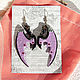  dragon wings Lilac in silver – author's work. Earrings. MathomsCrafts (vsyakovina). Online shopping on My Livemaster.  Фото №2