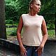 Топ Crema из 100% хлопка. Топы. Алла Лебедева. Интернет-магазин Ярмарка Мастеров.  Фото №2