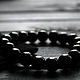Bracelet of black agate 'Eclipse' 12 mm, Bead bracelet, Tambov,  Фото №1