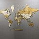 Заказать Карта мира на стену. Wooden3Dmap. Ярмарка Мастеров. . Карты мира Фото №3