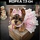 Выкройка щенка Йорка 7.5 см+выкройка платья на подкладке, Выкройки для кукол и игрушек, Брест,  Фото №1