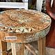 Резной столик табурет ручной работы 50х30х30 см. Столы. Zerkala.market. Ярмарка Мастеров.  Фото №6