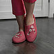 Felted Slippers womens pink. Slippers. MURDASOVA OLGA Author's felt. Online shopping on My Livemaster.  Фото №2