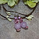 Серьги с камнями (Розовый кварц), Серьги классические, Голицыно,  Фото №1