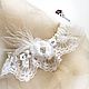 Wedding garter for the bride ' Violetta». Garter. Karina Wedding Accessories. Интернет-магазин Ярмарка Мастеров.  Фото №2