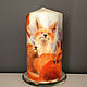 Fox interior handmade Handmade candles. Candles. holiday-time. Online shopping on My Livemaster.  Фото №2