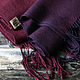 Stole 'Red plum'. Hand weaving. Wraps. mar-yanew. My Livemaster. Фото №5