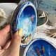 Order Painting 'Turtles in the ocean', 15 cm, epoxy resin. Zhanne Shepetova. Livemaster. . Pictures Фото №3