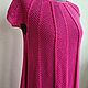 Fuchsia Summer dress. Dresses. Knitted with love. My Livemaster. Фото №4