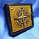 Leather wallet "WIND ROSE" with initials. Wallets. Furmani. Online shopping on My Livemaster.  Фото №2