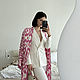 Женское кимоно/халат Flamingo с принтом из Адраса. Парео. 365days кимоно, кафтаны, халаты, костюмы. Интернет-магазин Ярмарка Мастеров.  Фото №2