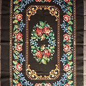 Винтаж handmade. Livemaster - original item Hand-embroidered carpet from the monastery. Handmade.