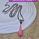 Серьги и подвеска из коралла розового!. Серьги классические. Татьяна Некрасова (planetasilver). Интернет-магазин Ярмарка Мастеров.  Фото №2