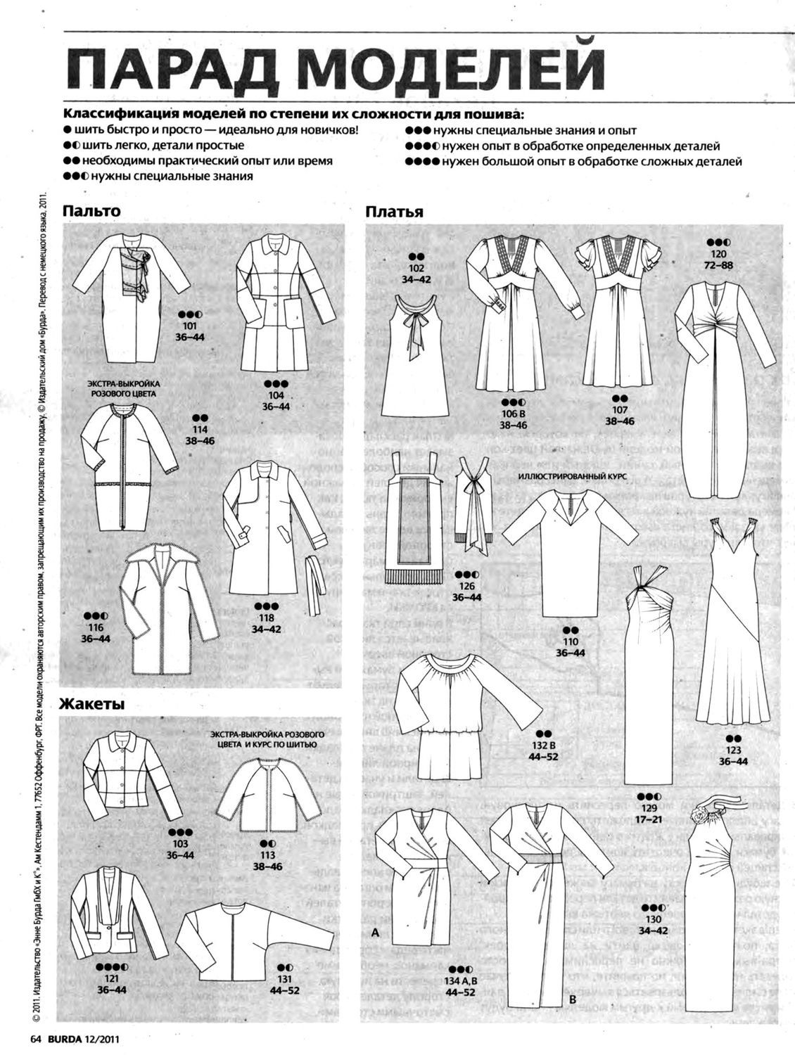 Бурда 2011 технические рисунки