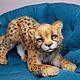 Гепард. Мягкие игрушки. Fluffy Paws. Ярмарка Мастеров.  Фото №6