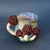 Посуда handmade. Livemaster - original item Mugs and cups: Morels. Handmade.