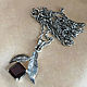 Order Vintage silver chain garnet pendant. Bijoudelice. Livemaster. . Vintage pendants Фото №3