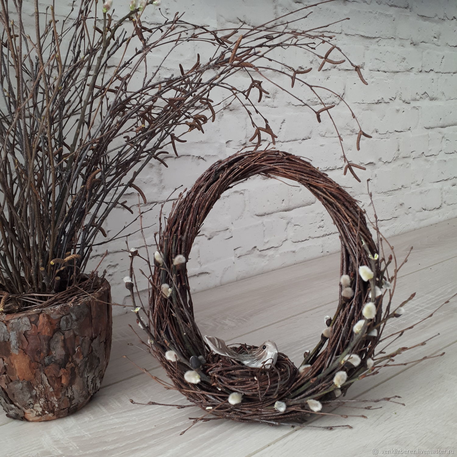 Яйцо из березовых веток в интернет-магазине Ярмарка Мастеров по цене ...