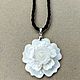 Beautiful pendant'mother of Pearl rose'. Pendant. Samocvety. Online shopping on My Livemaster.  Фото №2
