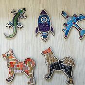 Материалы для творчества handmade. Livemaster - original item Blank for mosaic in the assortment. Shape: ice cream, dinosaur, lizard. Handmade.