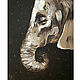 Interior painting Elephant - oil on canvas. Pictures. Lifia Art. Online shopping on My Livemaster.  Фото №2