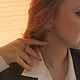 Золотые серьги "Принцесса" с бриллиантами и сапфирами. Серьги-кольца. Ефимов Сергей. Ярмарка Мастеров.  Фото №5