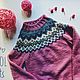 Order Pink lopapeysa for girls. Wool Cats - вязанье и макраме. Livemaster. . Jumpers Фото №3