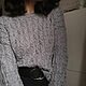 Заказать Свитер с косами. MY FLOWER KNITTING. Ярмарка Мастеров. . Свитеры Фото №3