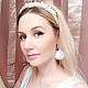 Серьги "Prinsess" норка мех. Серьги классические. Декор Студия НБ. Ярмарка Мастеров.  Фото №5