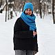 Шарф вязаный зимний Классика мягкий. Шарфы. Анна Шункина Вяжу тепло Шарфы Шапки. Ярмарка Мастеров.  Фото №4