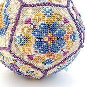 Для дома и интерьера handmade. Livemaster - original item Embroidered Quaker ball, needle box, interior decoration. Handmade.