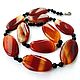 Beautiful necklace'the Crimean agate'. Necklace. Samocvety. Online shopping on My Livemaster.  Фото №2