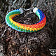Beaded bracelet, 'rainbow' bead harness, a gift to the girl. Bead bracelet. Boosya's beaded creations. Online shopping on My Livemaster.  Фото №2