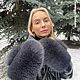Заказать Меховые варежки из песца «Графит». Татьяна Гогошидзе (tf_fur_workshop). Ярмарка Мастеров. . Варежки Фото №3