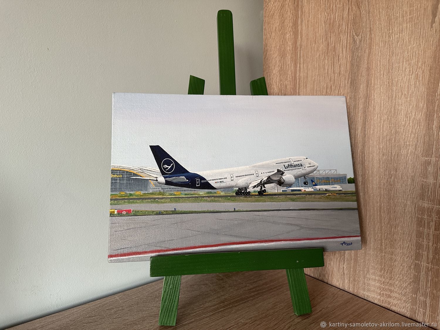 Картина самолёт Boeing 747-8I в интернет-магазине на Ярмарке Мастеров ...