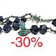 Necklace of the SEA! Natural sodalite, accessories from Black, Necklace, Moscow,  Фото №1