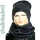 Шапка "MELODY" №1  (шапка бини, шапка женск). Шапки. Ирина(shvilinka.knit). Ярмарка Мастеров.  Фото №4