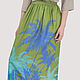 Skirt with palm trees olive long cotton. Skirts. Yana Levashova Fashion. Online shopping on My Livemaster.  Фото №2