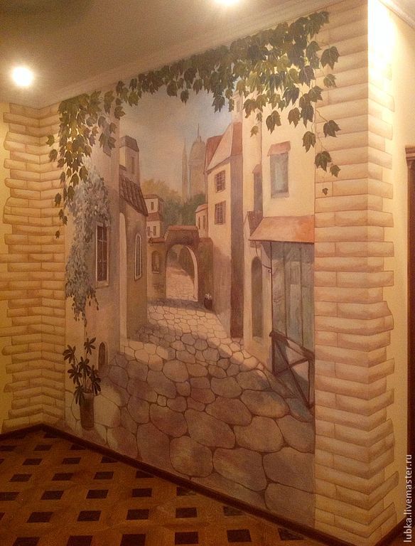 Портфолио - роспись стен и потолка в комнате